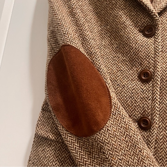 Weekend Max Mara Herringbone Wool Jacket (4) Brown - Picture 7 of 8